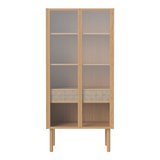 Cana Highboard tall, made of oak, oiled, 82x40 cm