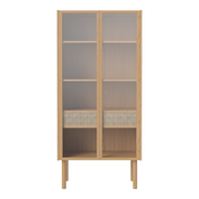 Cana Highboard hoch, aus Eiche, geölt, 82x40 cm - ZEN ZONE Furniture