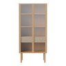 Cana Highboard tall, made of oak, oiled, 82x40 cm