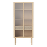 Cana Highboard tall, made of oak, oiled, 82x40 cm