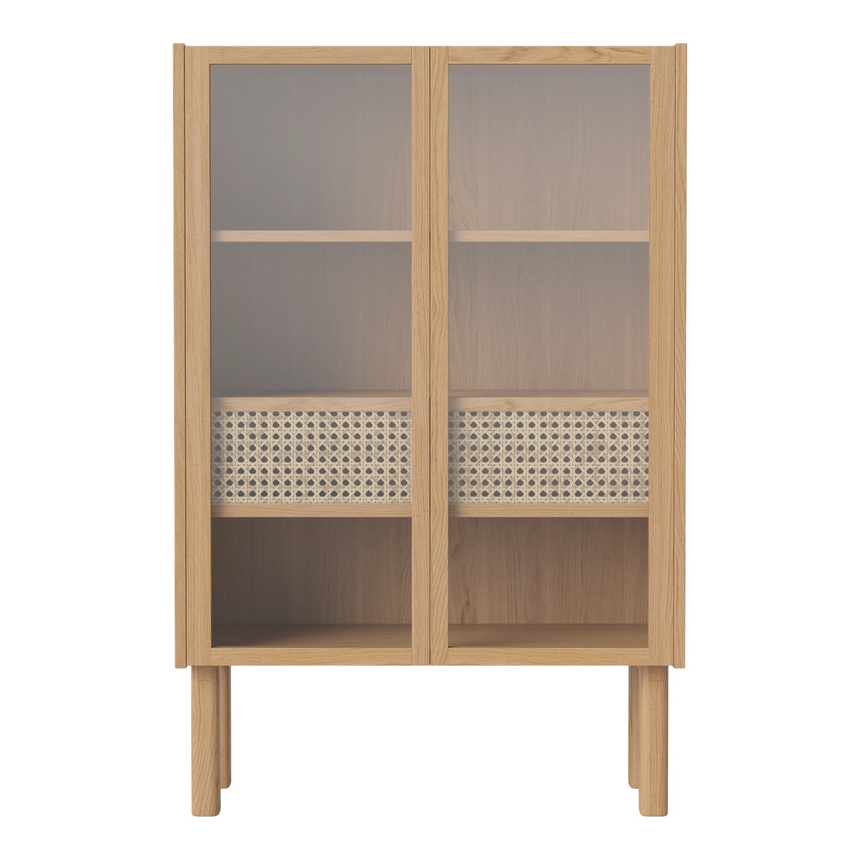 Cana Highboard niedrig, aus Eiche, geölt, 70.6x40 cm