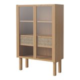 Cana Highboard niedrig, aus Eiche, geölt, 70.6x40 cm