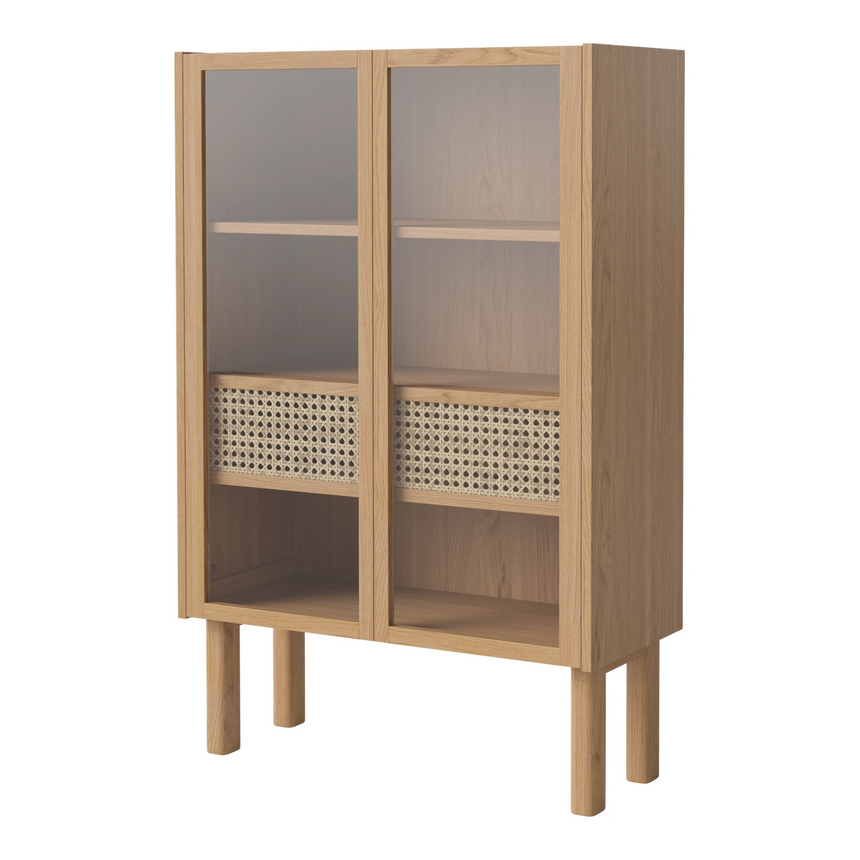 Cana Highboard niedrig, aus Eiche, geölt, 70.6x40 cm