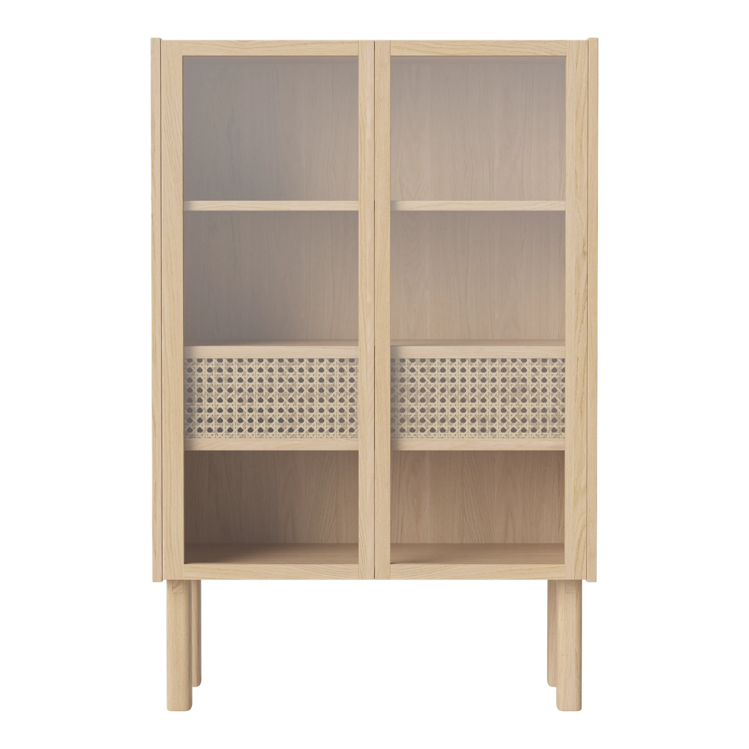 Cana Highboard niedrig, aus Eiche, geölt, 70.6x40 cm