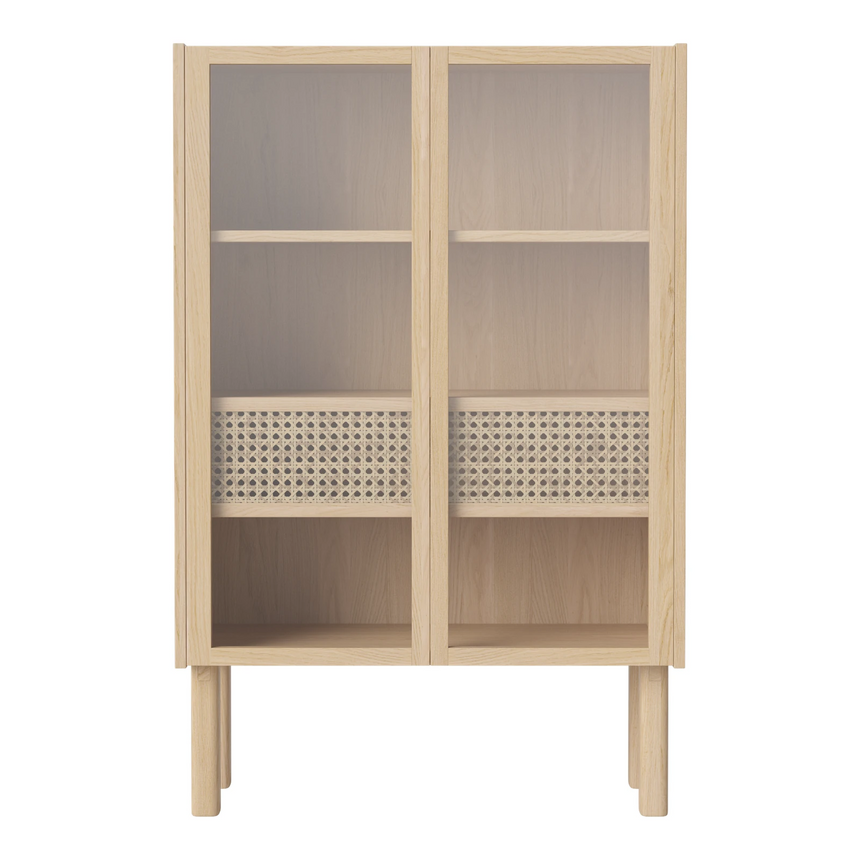 Cana Highboard niedrig, aus Eiche, geölt, 70.6x40 cm