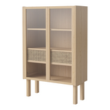 Cana Highboard niedrig, aus Eiche, geölt, 70.6x40 cm