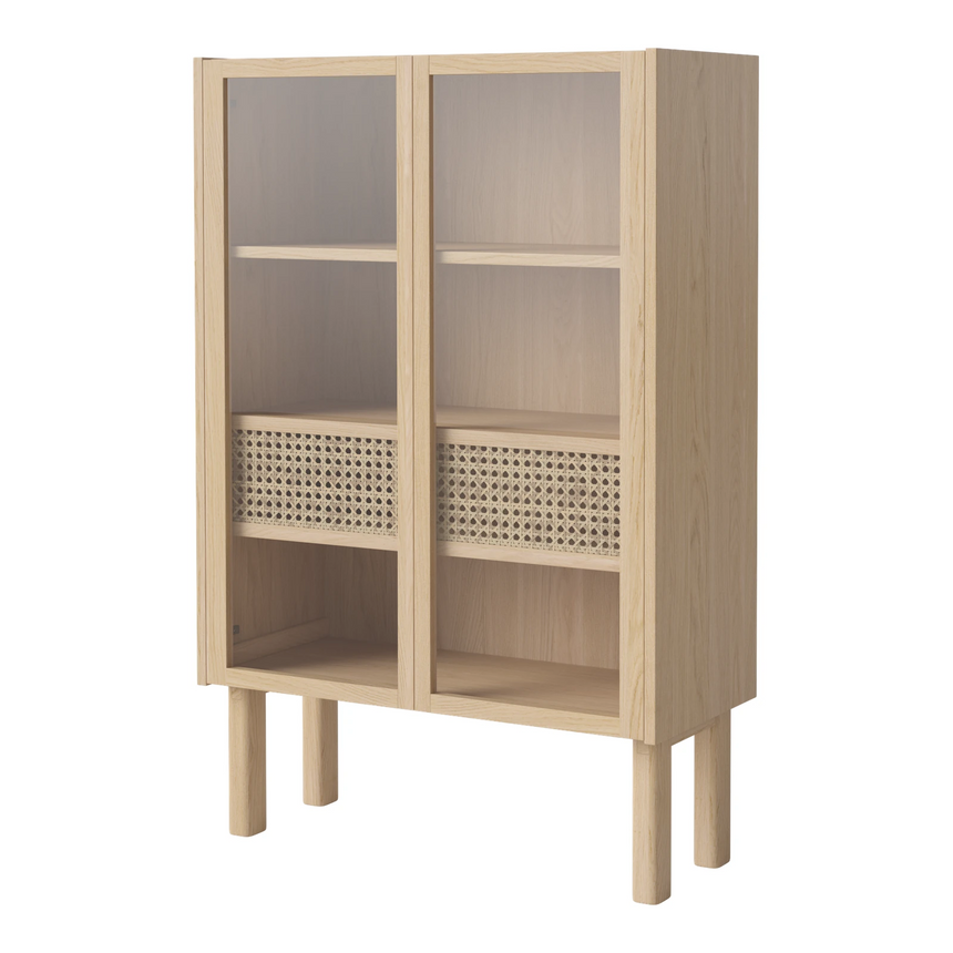 Cana Highboard niedrig, aus Eiche, geölt, 70.6x40 cm