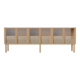 Cana Sideboard, en chêne, huilé, 235x40 cm