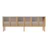 Cana Sideboard, en chêne, huilé, 235x40 cm
