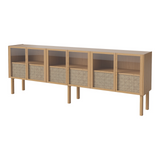 Cana Sideboard, en chêne, huilé, 235x40 cm
