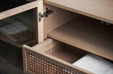 Cana Highboard niedrig, aus Eiche, geölt, 70.6x40 cm