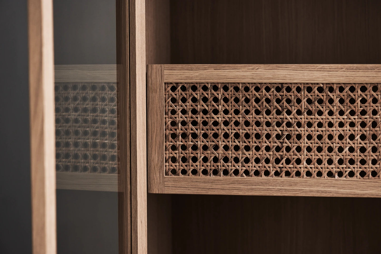 Cana Highboard niedrig, aus Eiche, geölt, 70.6x40 cm
