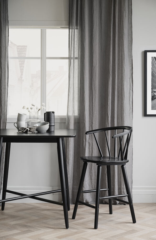 CARMEN Barhocker Schwarz 55x55x96cm - ZEN ZONE Furniture