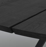 CARRADALE Esstisch Schwarz A-Beine 150x150x75cm - ZEN ZONE
