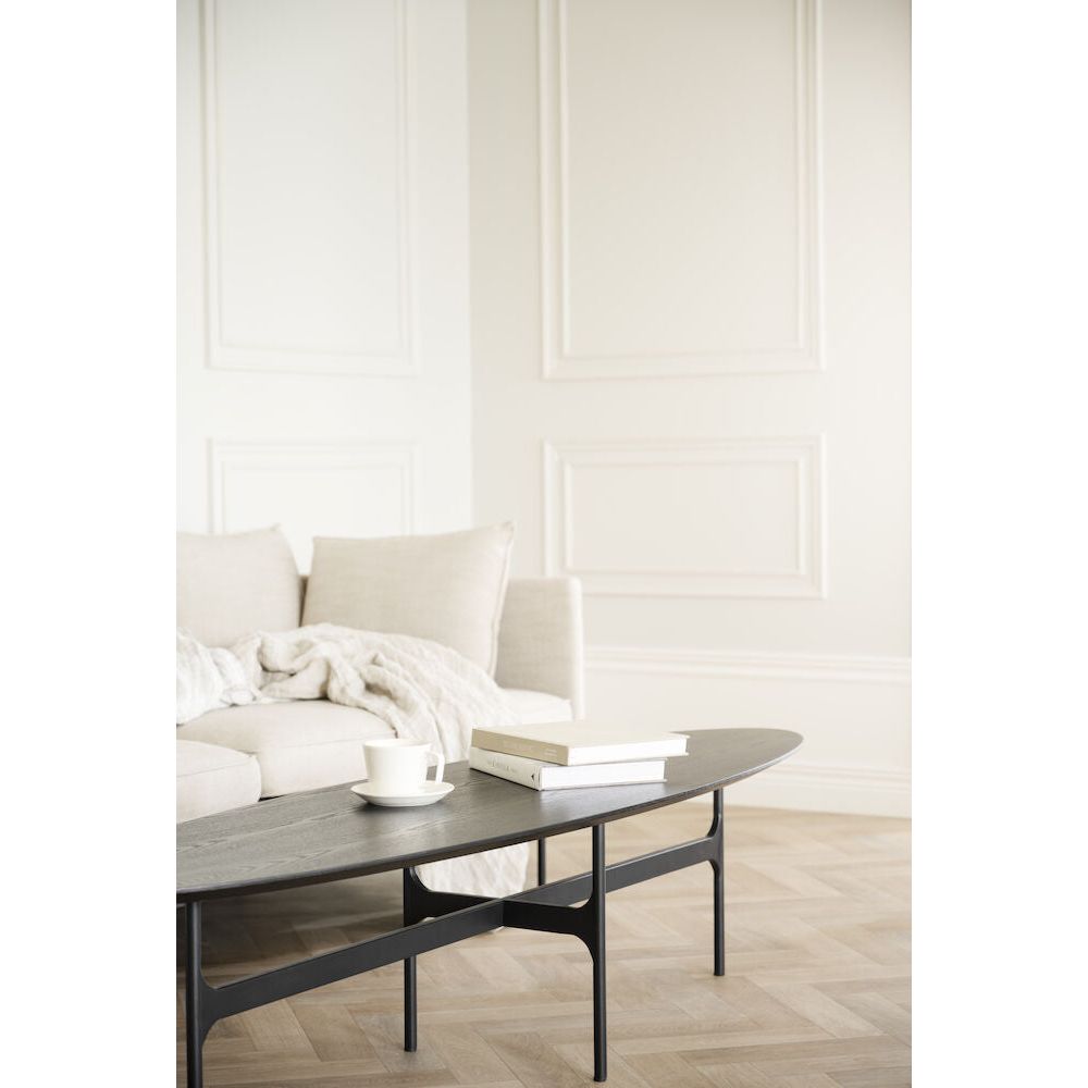 COLTON Couchtisch Schwarz 180x50x43cm - ZEN ZONE