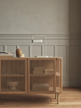 Buffet Cord, en chêne, huilé, finition avec cordage, 168x45 cm