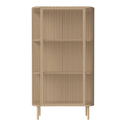 Cord Highboard, aus Eiche, geölt, Ausführung mit Cord, 90x45 cm - ZEN ZONE Furniture