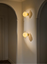 Shahin Wall Lamp made of hand-blown glass and brass