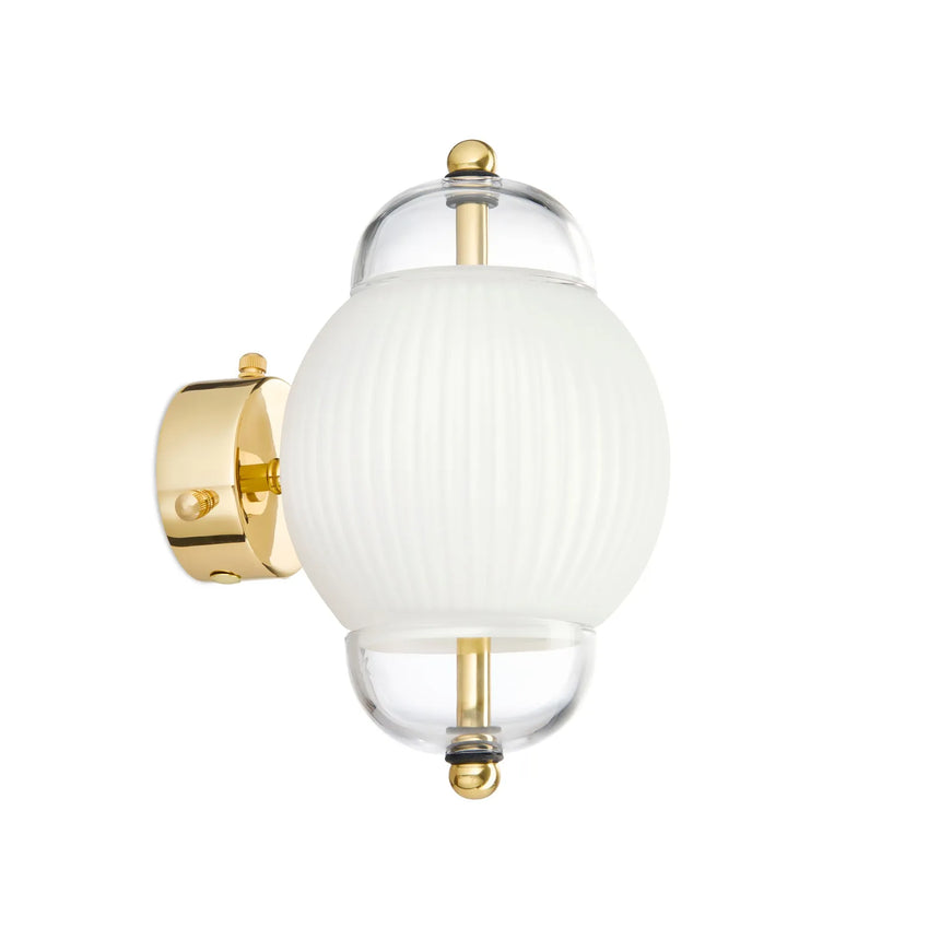 Shahin Wall Lamp made of hand-blown glass and brass