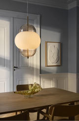 Suspension Shahin XL en verre soufflé bouche et laiton