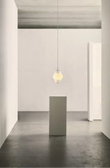 Shahin hanging lamp made of hand-blown glass and brass