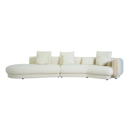 Tarida Sofa Rechte Armlehne Travertin - ZEN ZONE Furniture