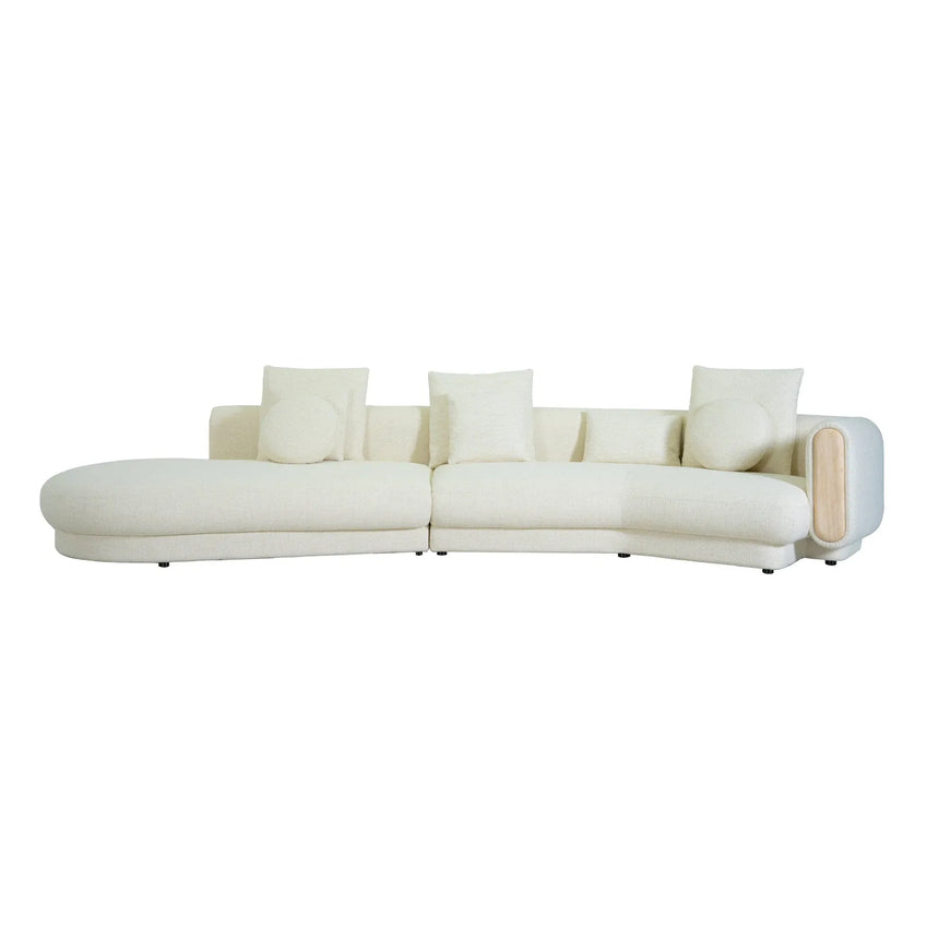 Tarida Sofa Rechte Armlehne Travertin - ZEN ZONE Furniture