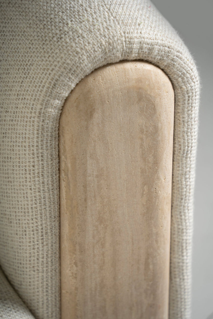 Tarida Sofa Rechte Armlehne Travertin - ZEN ZONE Furniture