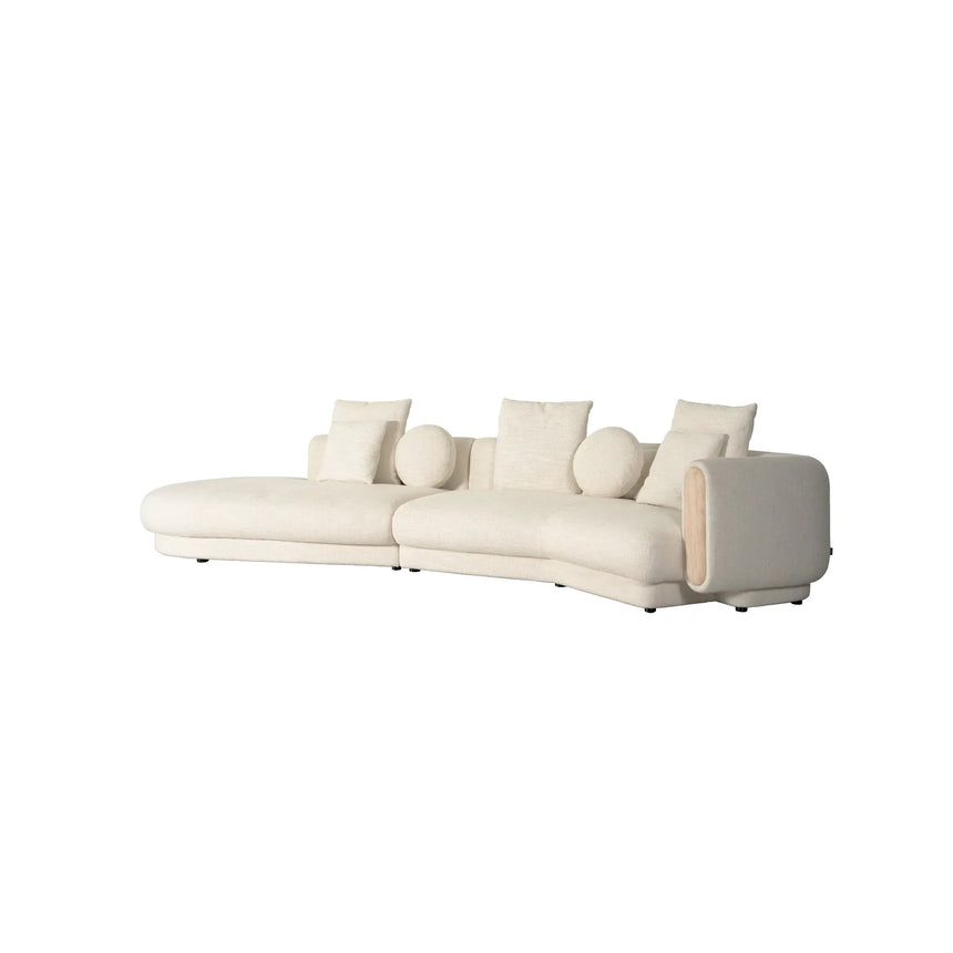 Tarida Sofa Rechte Armlehne Travertin - ZEN ZONE Furniture