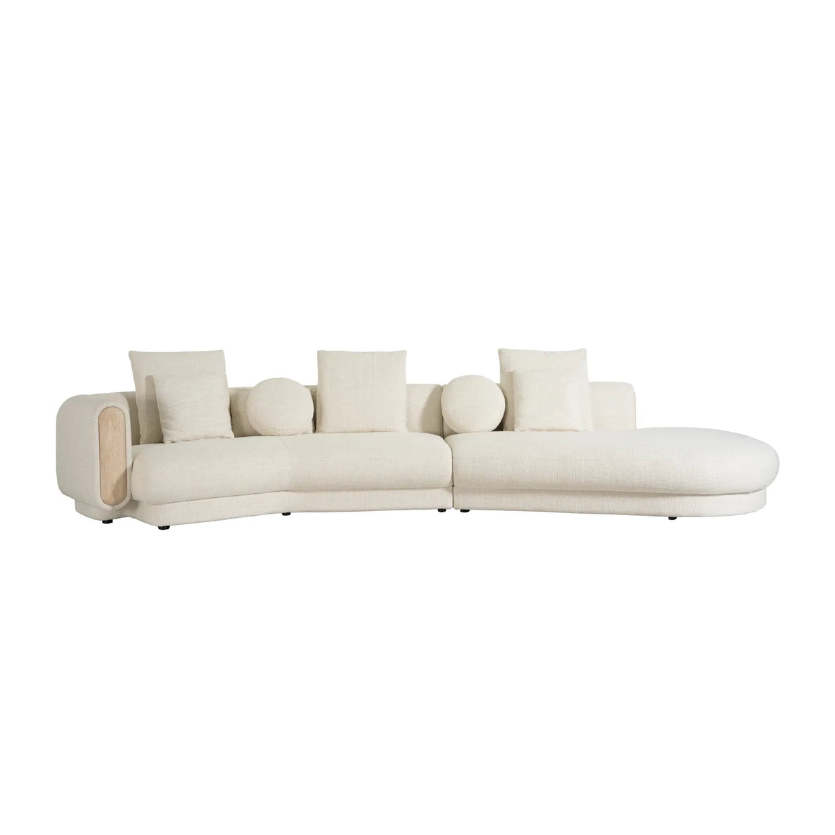 Tarida Sofa Linke Armlehne Travertin 2P - ZEN ZONE Furniture