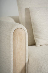 Tarida Sofa Linke Armlehne Travertin 2P - ZEN ZONE Furniture