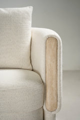 Tarida Armlehnstuhl Travertin - ZEN ZONE Furniture