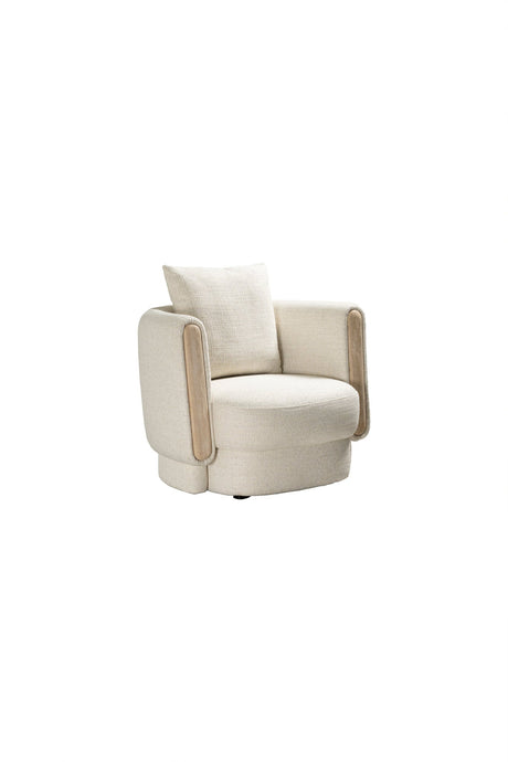Tarida Armlehnstuhl Travertin - ZEN ZONE Furniture