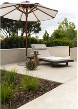 Sonnenliege Ravello aus Aluminium, 225×85×22 cm - ZEN ZONE Furniture