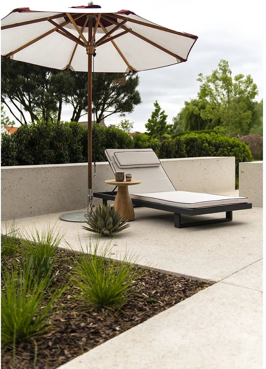Sonnenliege Ravello aus Aluminium, 225×85×22 cm - ZEN ZONE Furniture