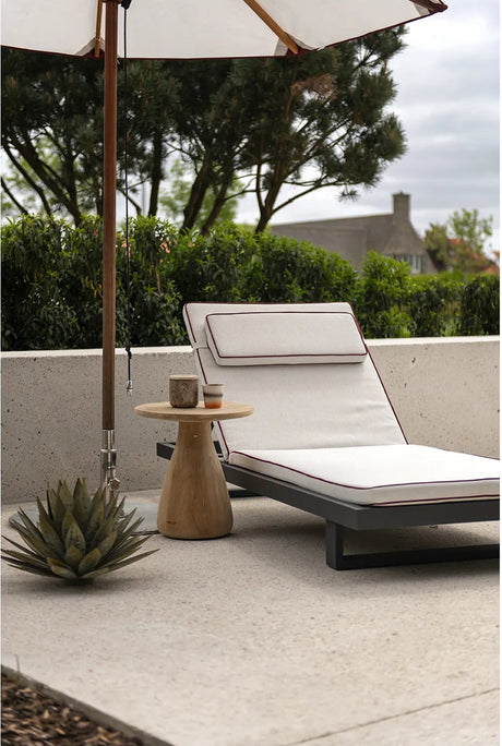 Sonnenliege Ravello aus Aluminium, 225×85×22 cm - ZEN ZONE Furniture