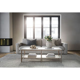 DUNCAN Modulares Sofa Hellgrau 258x103x78cm - ZEN ZONE