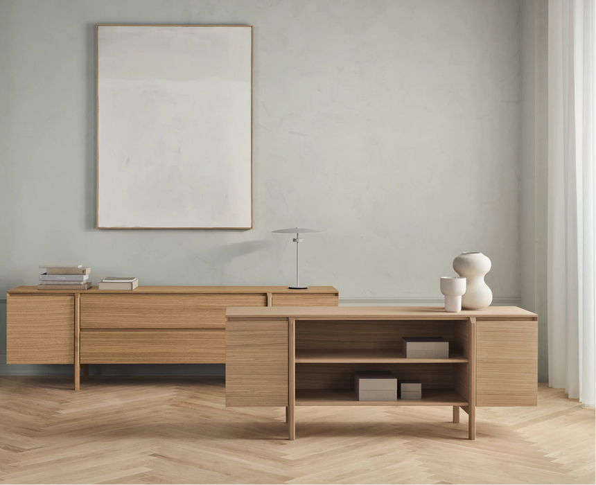 Daia Sideboard, aus Eiche, geölt, 240x50.5 cm