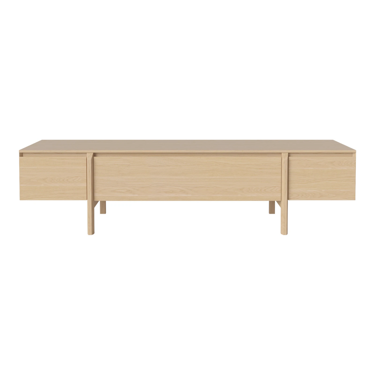 Daia Lowboard mit Schubladen, aus Eiche geölt, 180 cm