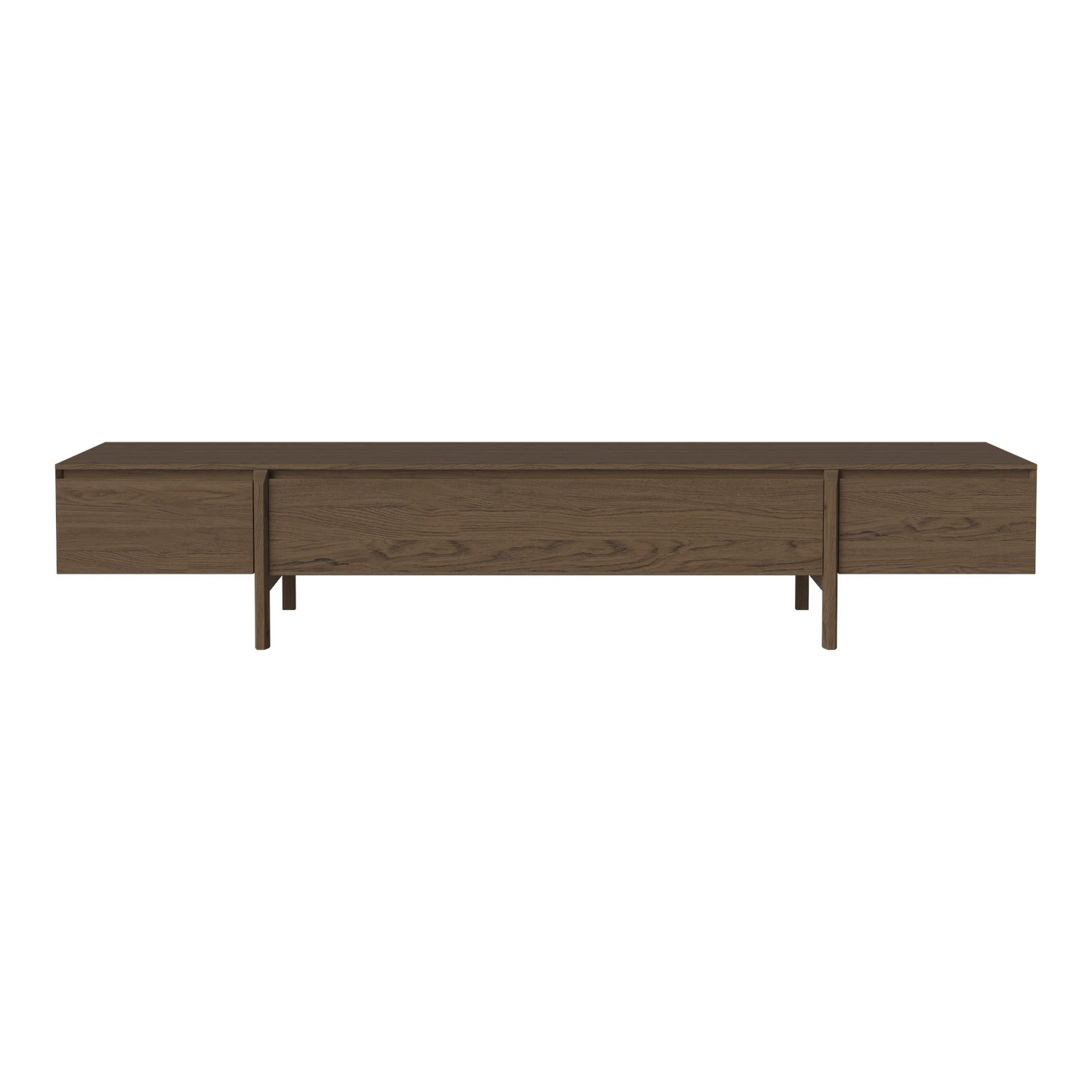 Daia Lowboard mit Schubladen, aus Eiche, geölt, 240 cm