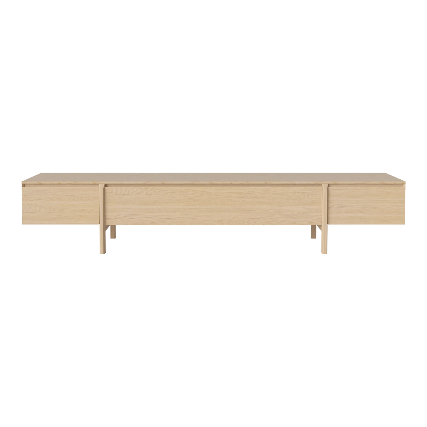 Daia Lowboard mit Schubladen, aus Eiche, geölt, 240 cm