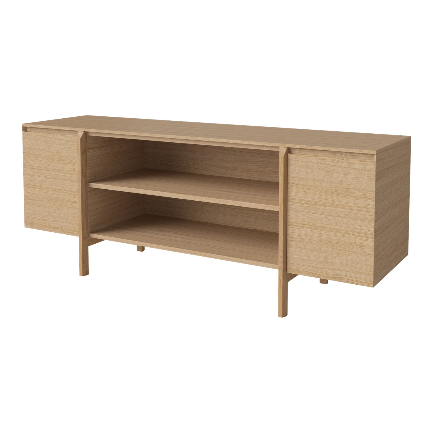 Daia Sideboard, aus Eiche, geölt, 180x50.5 cm