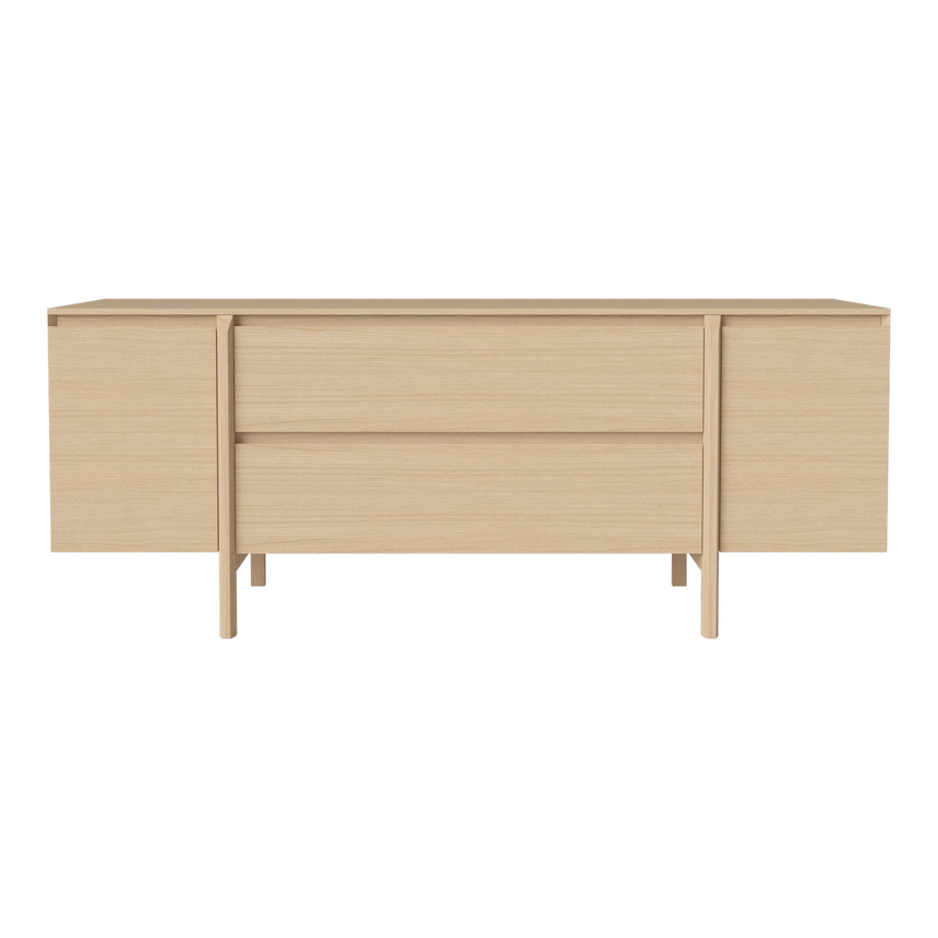 Daia Sideboard with Drawers, oak, oiled, 180x50.5 cm