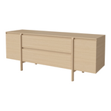 Daia Sideboard with Drawers, oak, oiled, 180x50.5 cm