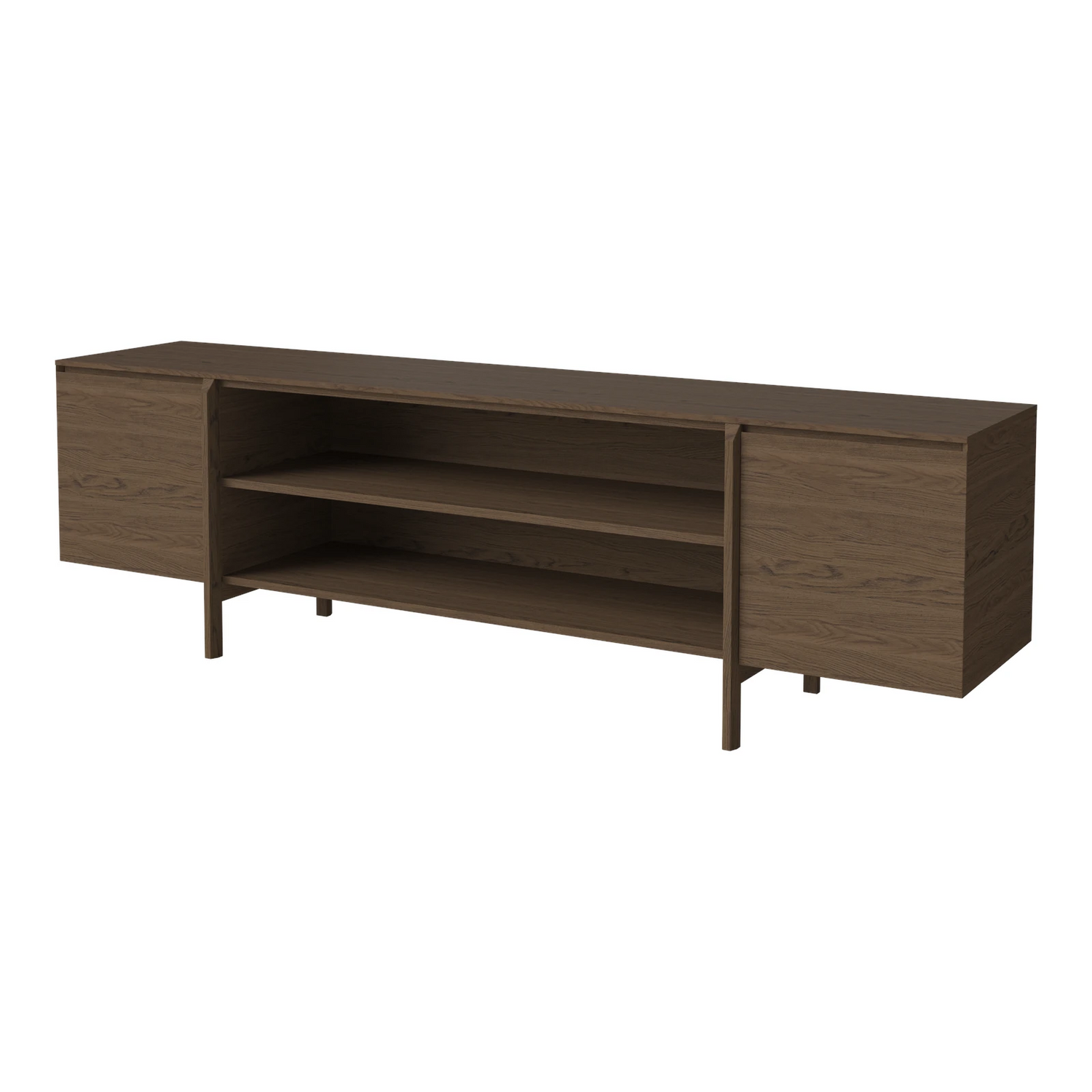 Daia Sideboard, aus Eiche, geölt, 240x50.5 cm