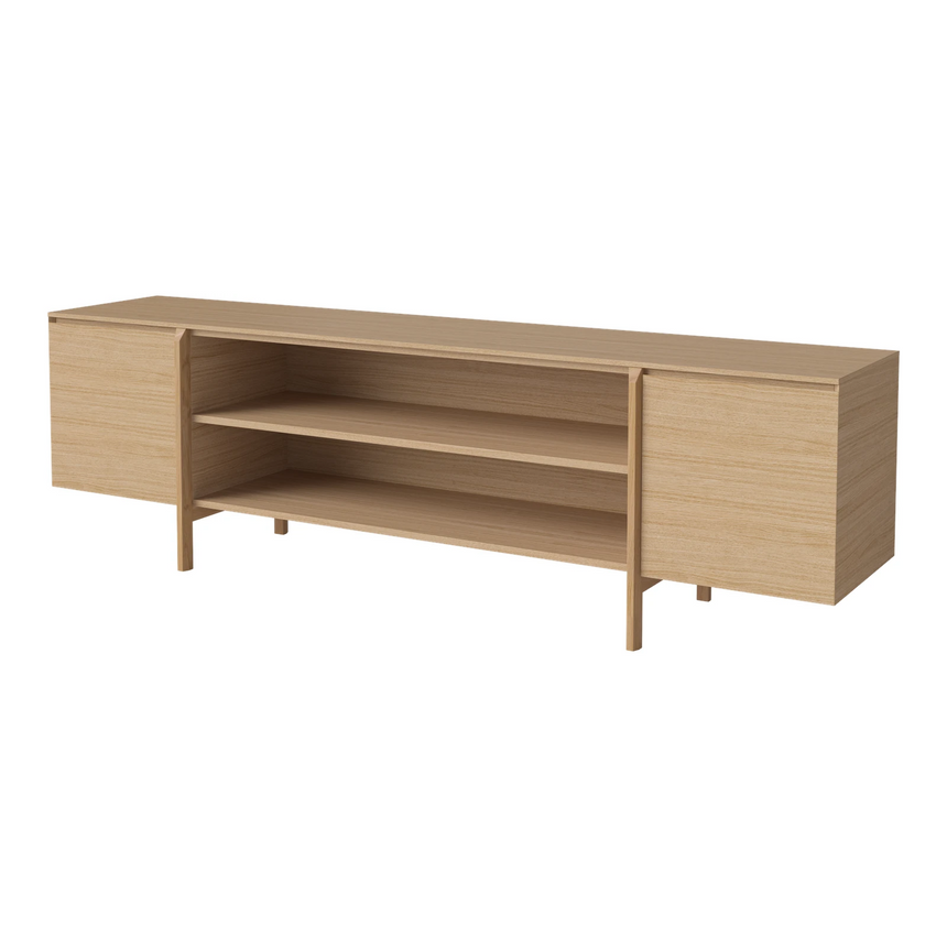 Daia Sideboard, aus Eiche, geölt, 240x50.5 cm