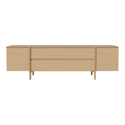 Daia Sideboard mit Schubladen, aus Eiche, geölt, 240x50.5 cm - ZEN ZONE Furniture