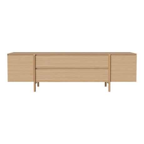 Daia Sideboard mit Schubladen, aus Eiche, geölt, 240x50.5 cm - ZEN ZONE Furniture