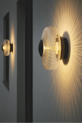 Applique extérieure New Wave Optic - Dimmable - Transparent | Noir