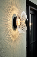 Applique extérieure New Wave Optic - Dimmable - Transparent | Noir